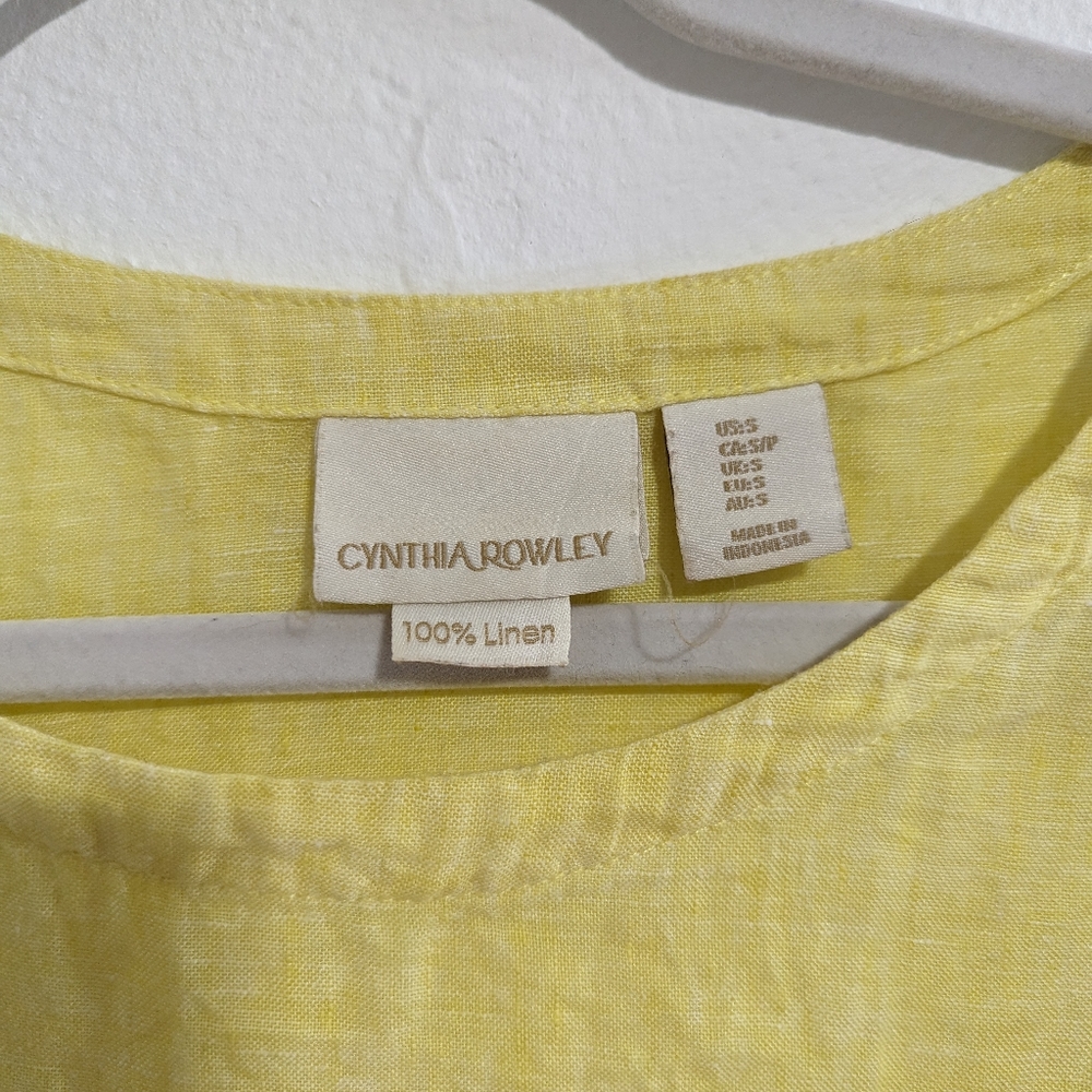 Cynthia Rowley 100% linen top